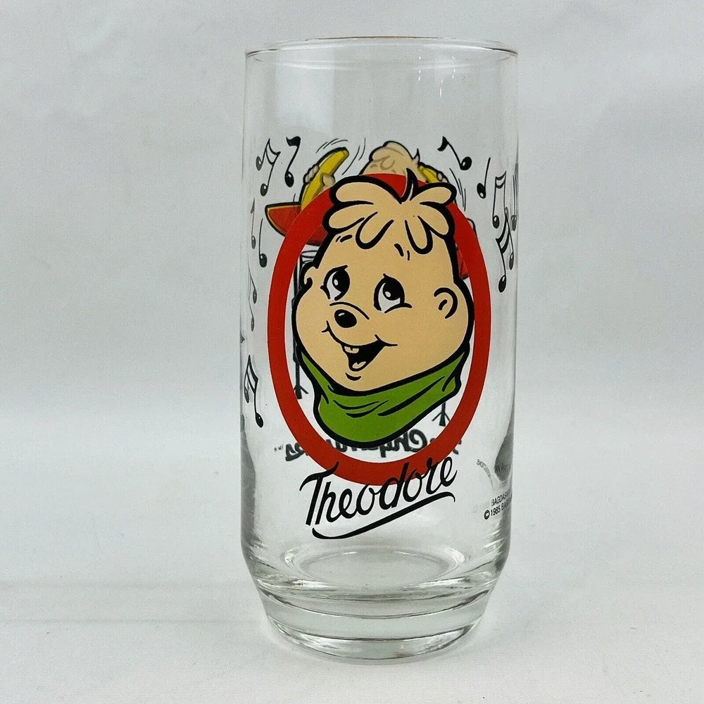 Vtg The Chipmunks‎ Theodore Drinking Glass Tumbler 1985 Bagdasarian Productions